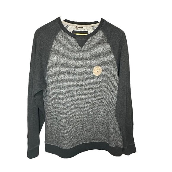 Hippytree Sweater Nomad Division Long Sleeve Crewneck Gray & Black Casual Size M - Picture 2 of 7